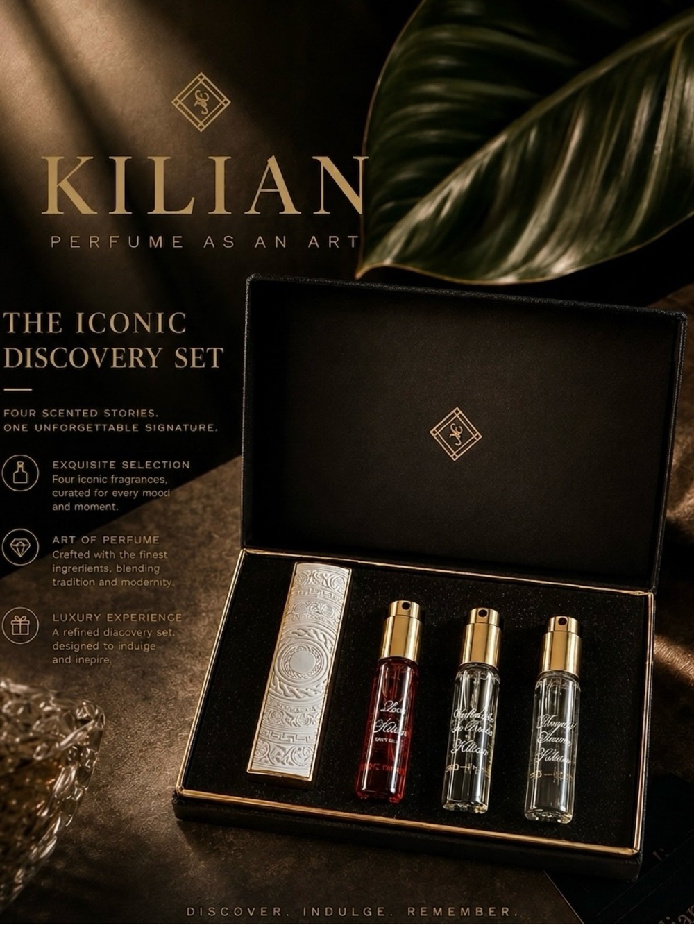 NEW Kilian Paris ‘The Hero Discovery Set’ Luxury Travel Spray & 4 Refills